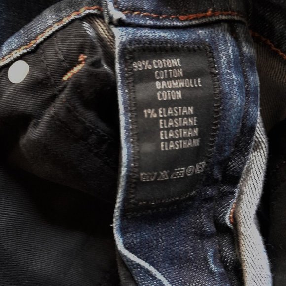 Men's Drykorn for Beautiful People Low Rise Skinny Jeans Size 29 x 30 Dark Wash - Picture 6 of 8